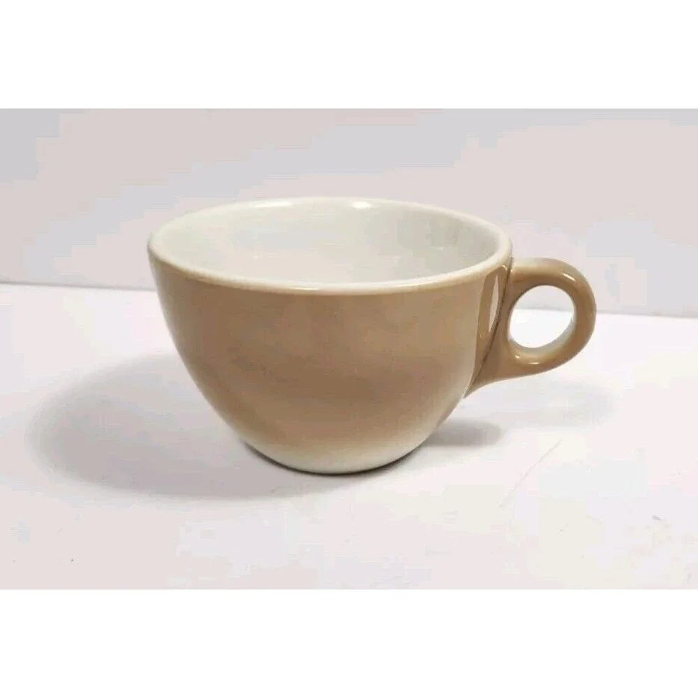 Vintage Jackson Custom China Mug  Brown Fade Into White 16